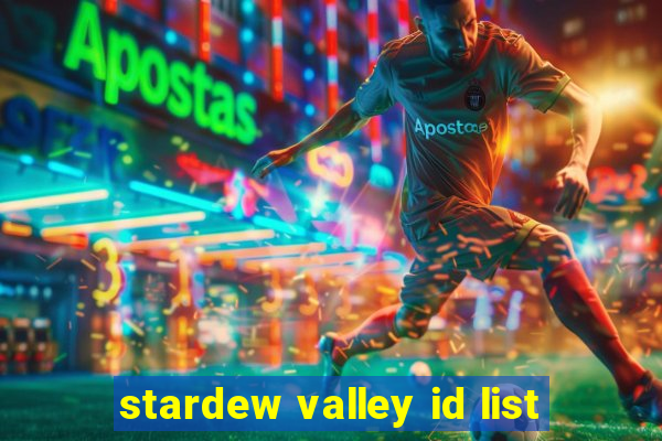 stardew valley id list